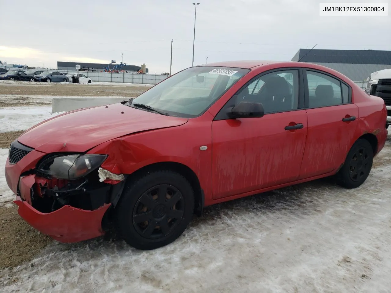 2005 Mazda 3 I VIN: JM1BK12FX51300804 Lot: 68972352