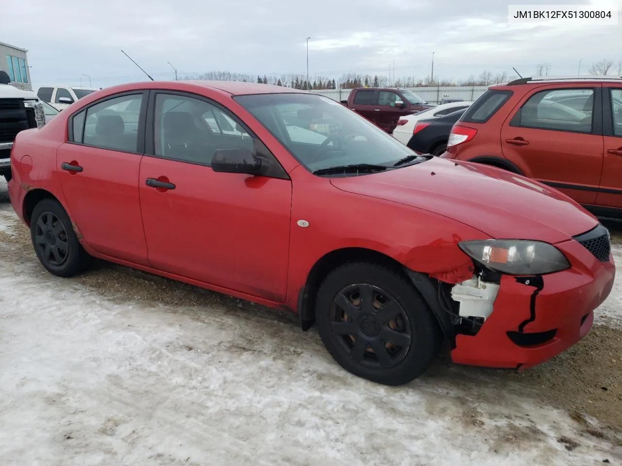 2005 Mazda 3 I VIN: JM1BK12FX51300804 Lot: 68972352