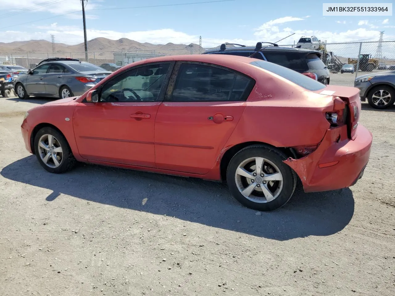 2005 Mazda 3 I VIN: JM1BK32F551333964 Lot: 69258844