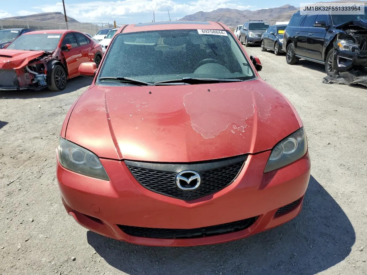 2005 Mazda 3 I VIN: JM1BK32F551333964 Lot: 69258844