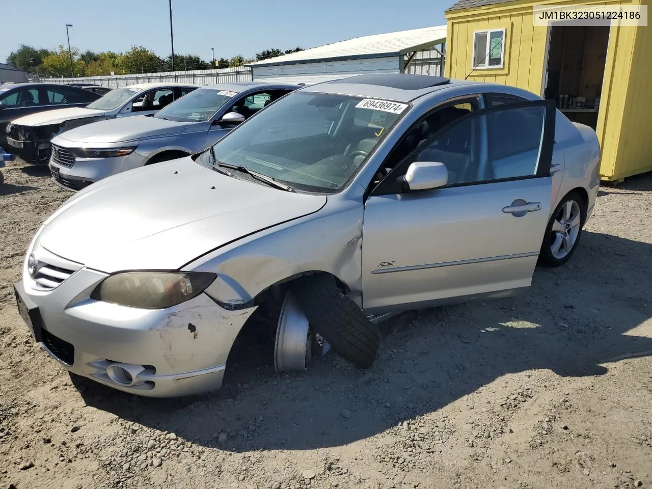 JM1BK323051224186 2005 Mazda 3 S