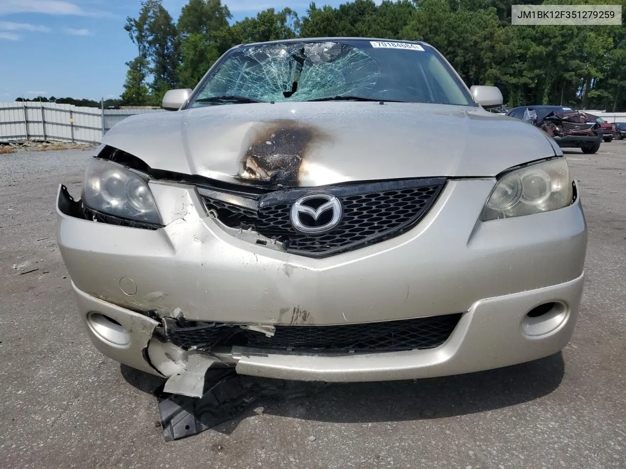 2005 Mazda 3 I VIN: JM1BK12F351279259 Lot: 70184684