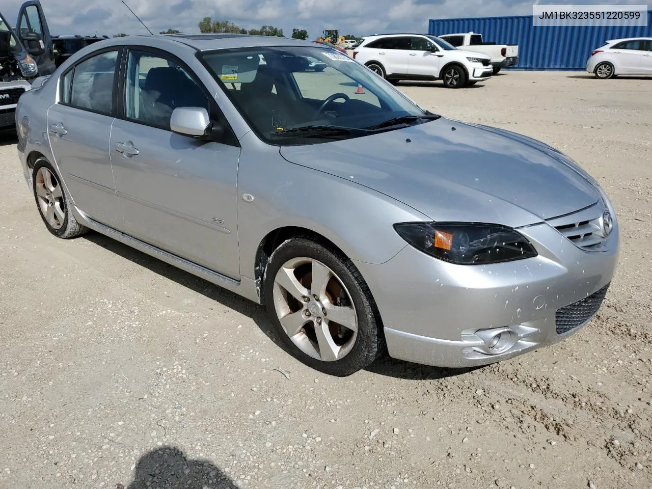 2005 Mazda 3 S VIN: JM1BK323551220599 Lot: 73826724