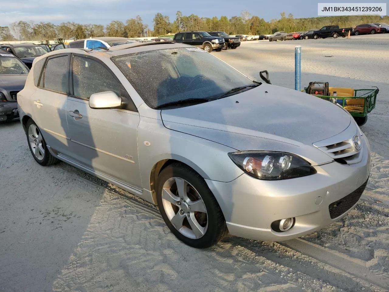 2005 Mazda 3 Hatchback VIN: JM1BK343451239206 Lot: 75455214