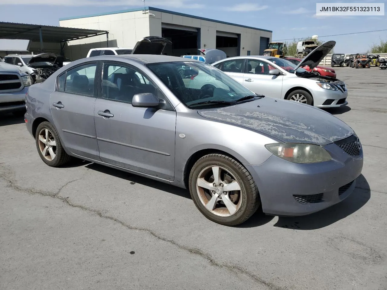 2005 Mazda 3 I VIN: JM1BK32F551323113 Lot: 75477494