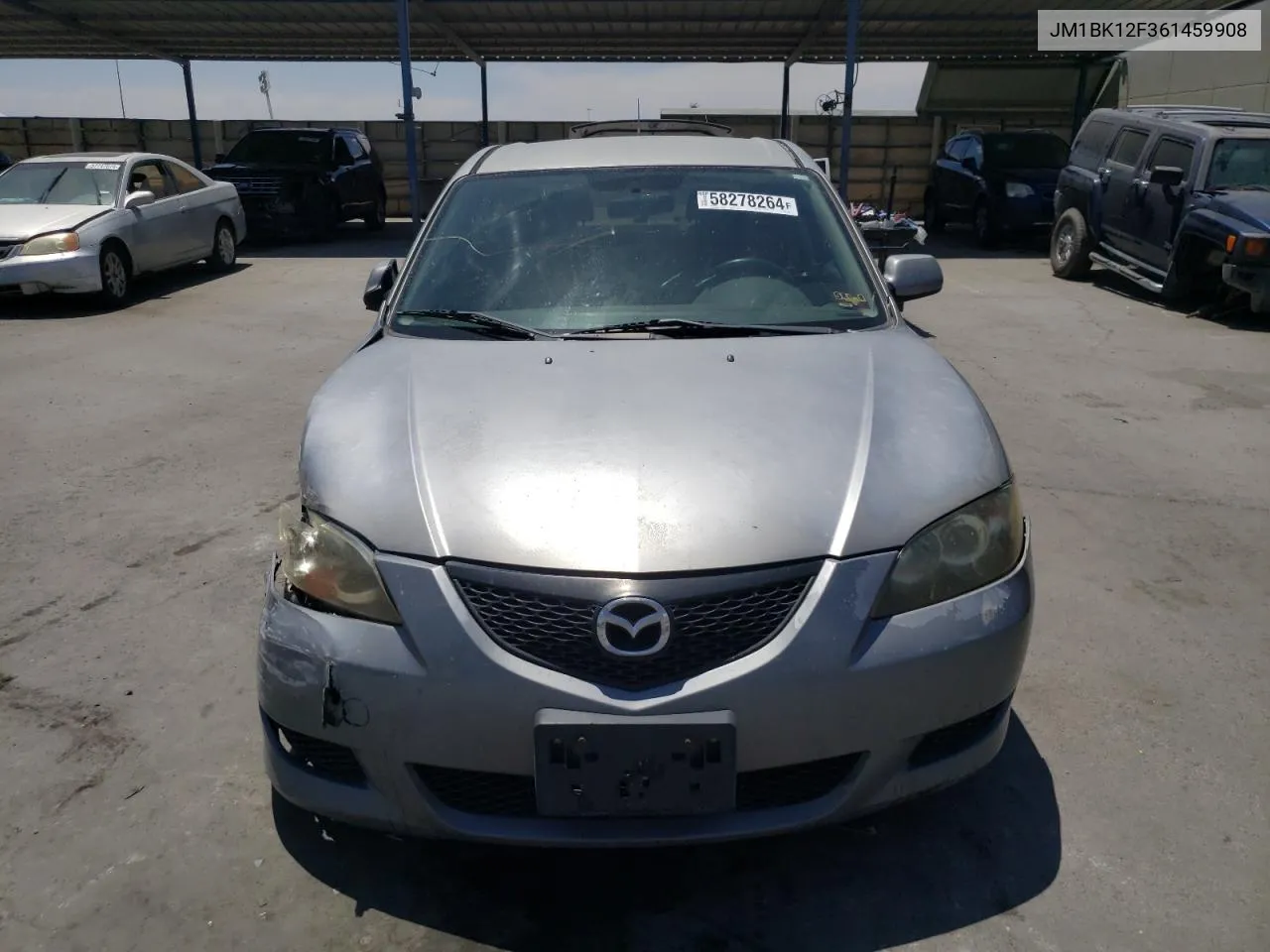 2006 Mazda 3 I VIN: JM1BK12F361459908 Lot: 58278264