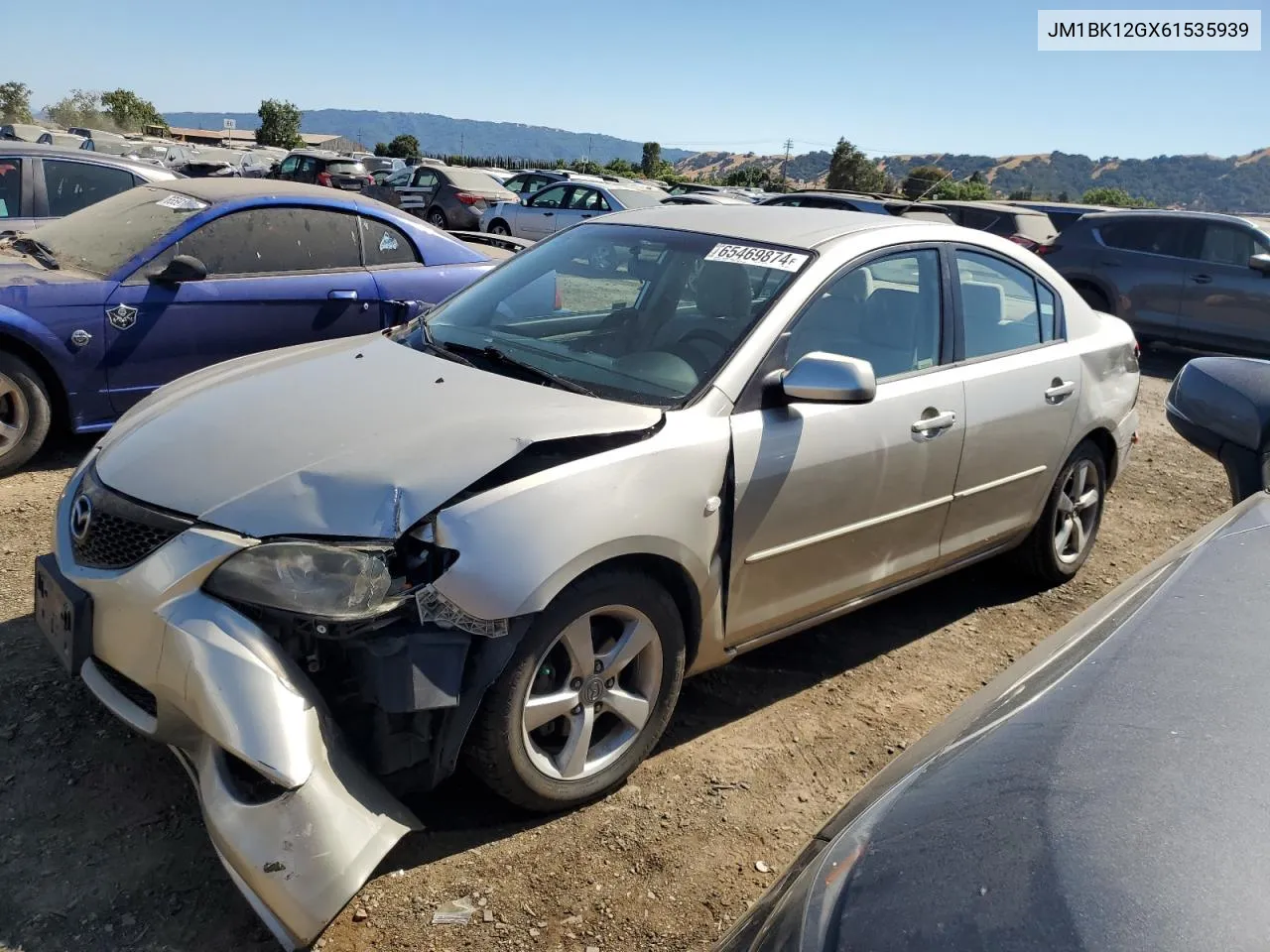 2006 Mazda 3 I VIN: JM1BK12GX61535939 Lot: 65469874