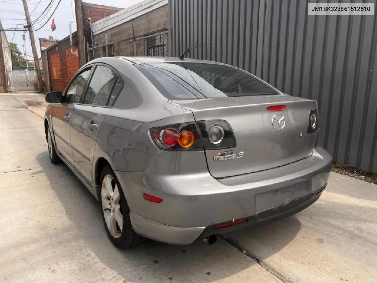 2006 Mazda 3 S VIN: JM1BK323861512510 Lot: 71522754