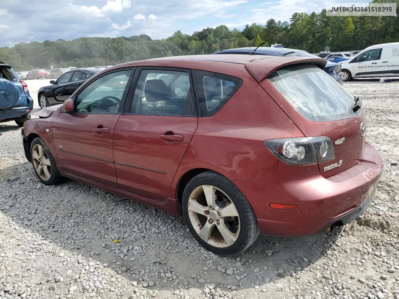 2006 Mazda 3 Hatchback VIN: JM1BK343861518398 Lot: 71869724