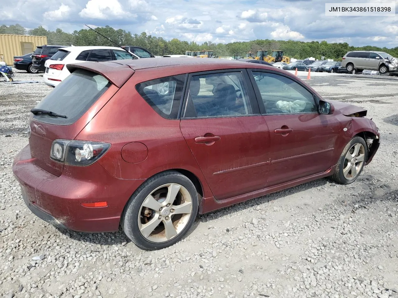 2006 Mazda 3 Hatchback VIN: JM1BK343861518398 Lot: 71869724