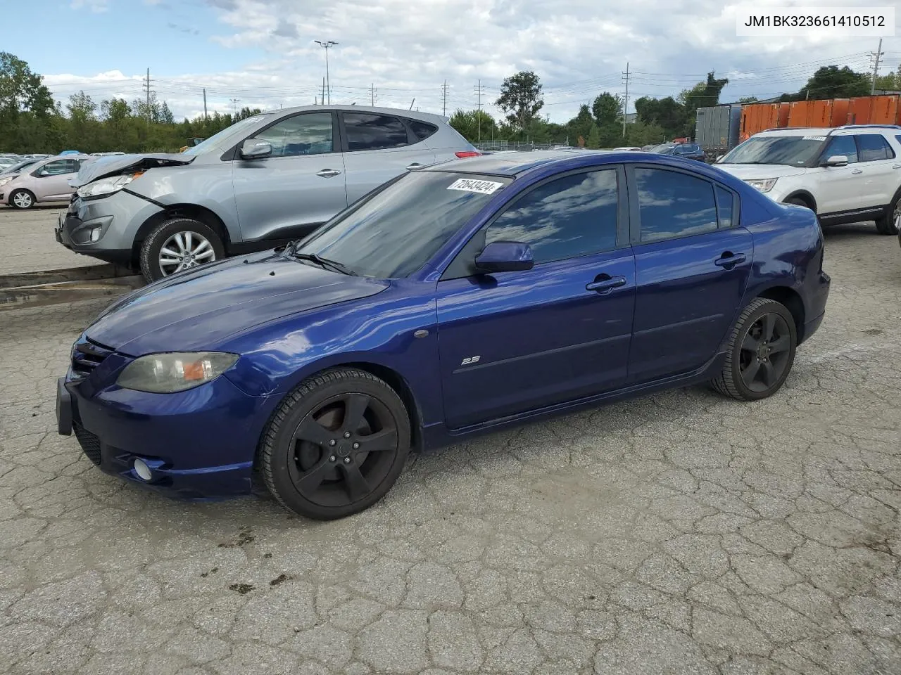 2006 Mazda 3 S VIN: JM1BK323661410512 Lot: 72643424