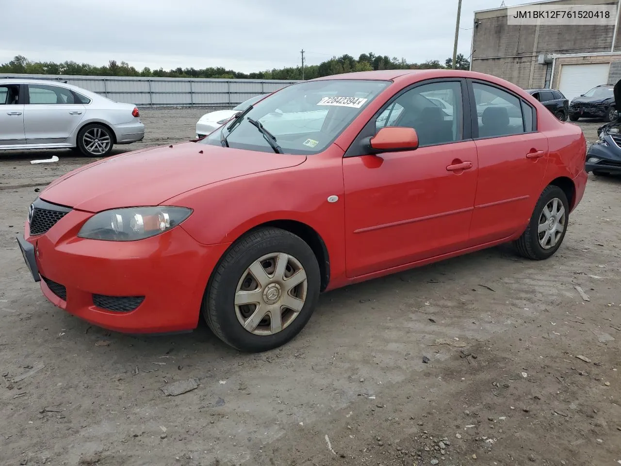 2006 Mazda 3 I VIN: JM1BK12F761520418 Lot: 72842394