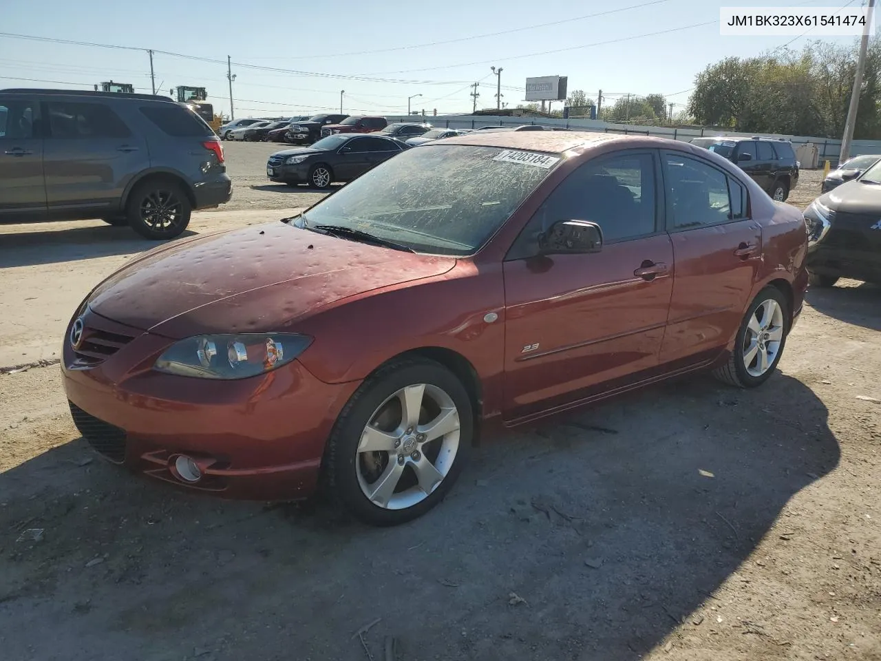 2006 Mazda 3 S VIN: JM1BK323X61541474 Lot: 74203184