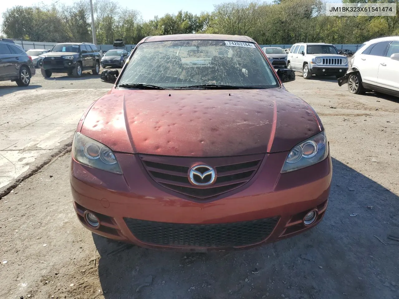 2006 Mazda 3 S VIN: JM1BK323X61541474 Lot: 74203184