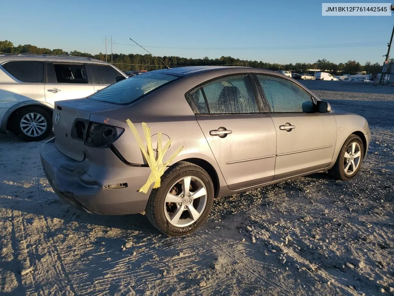 2006 Mazda 3 I VIN: JM1BK12F761442545 Lot: 75600444