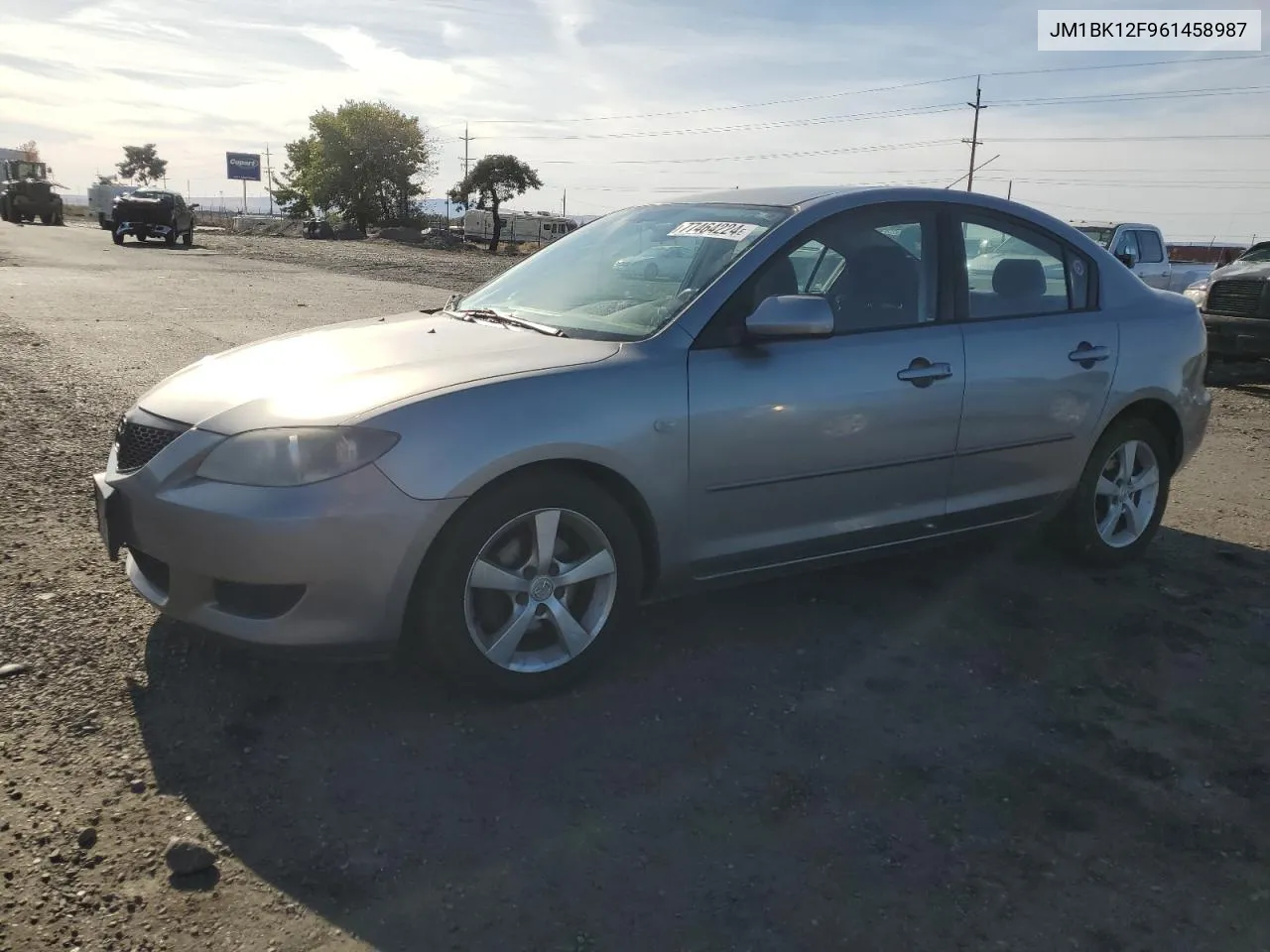 2006 Mazda 3 I VIN: JM1BK12F961458987 Lot: 77464224