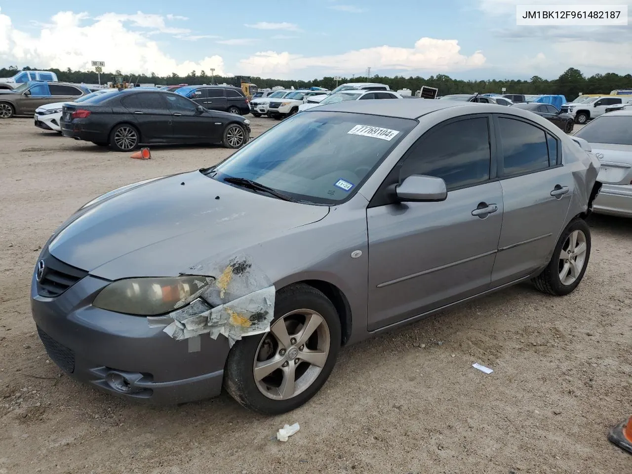 2006 Mazda 3 I VIN: JM1BK12F961482187 Lot: 77769104