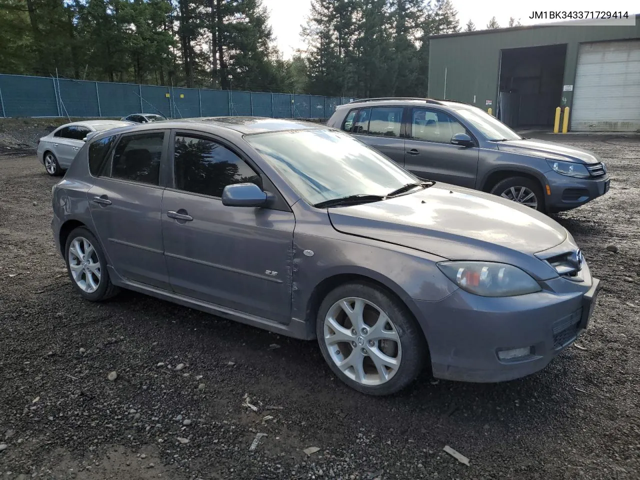 2007 Mazda 3 Hatchback VIN: JM1BK343371729414 Lot: 42531424