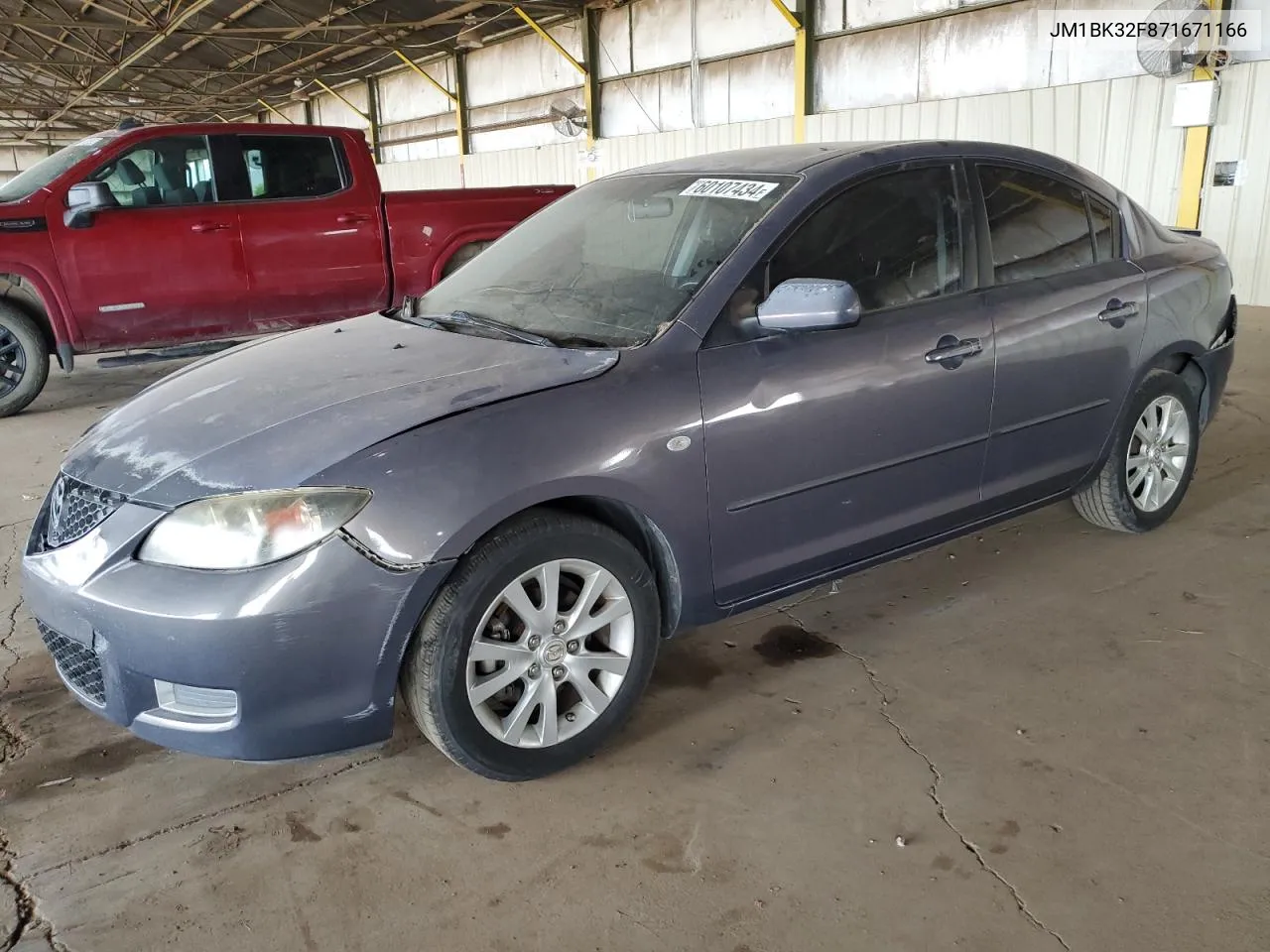 2007 Mazda 3 I VIN: JM1BK32F871671166 Lot: 60107434