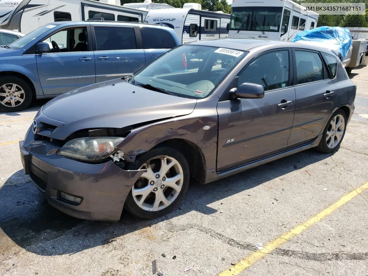 JM1BK343571687151 2007 Mazda 3 Hatchback