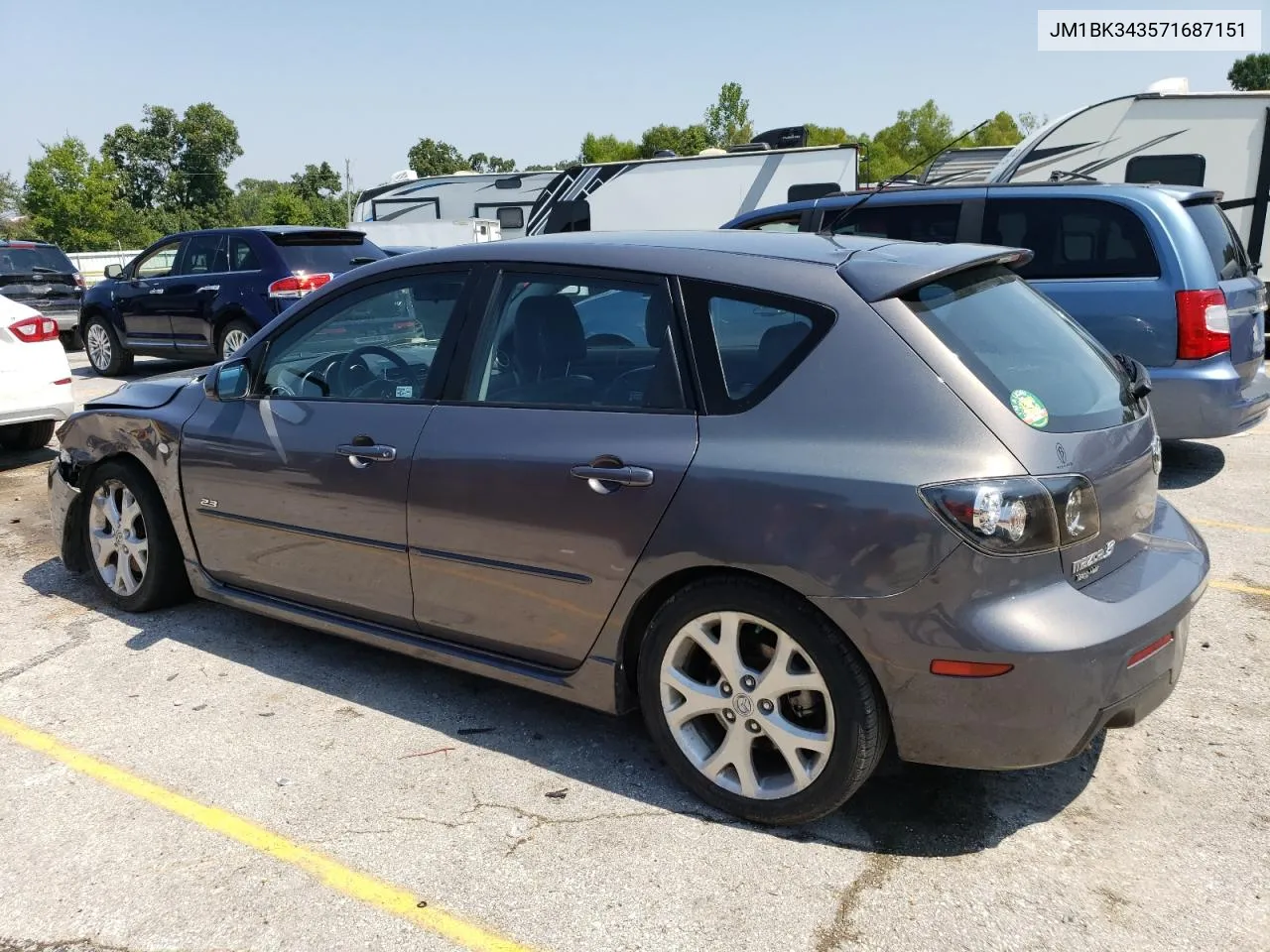 2007 Mazda 3 Hatchback VIN: JM1BK343571687151 Lot: 68585674