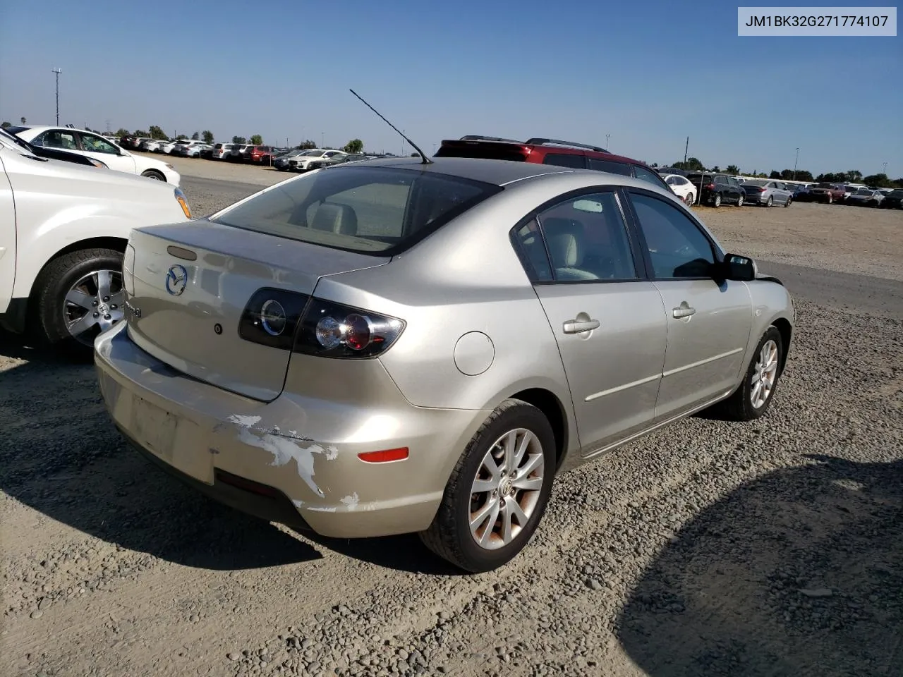 2007 Mazda 3 I VIN: JM1BK32G271774107 Lot: 69659414