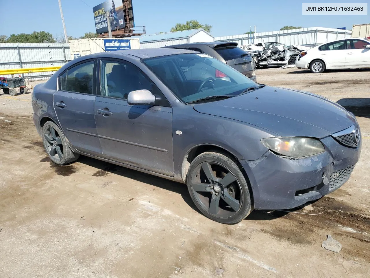 2007 Mazda 3 I VIN: JM1BK12F071632463 Lot: 71287104