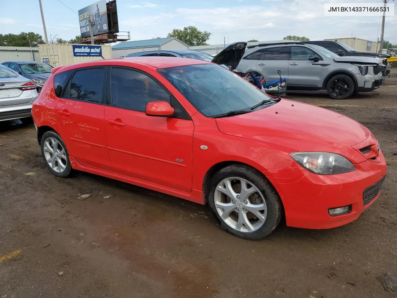 JM1BK143371666531 2007 Mazda 3 Hatchback