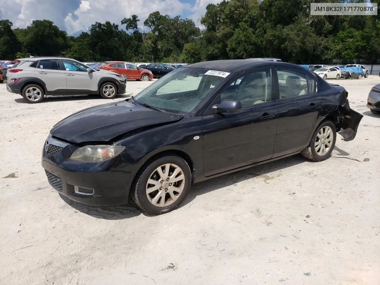 2007 Mazda 3 I VIN: JM1BK32F171770878 Lot: 72227974