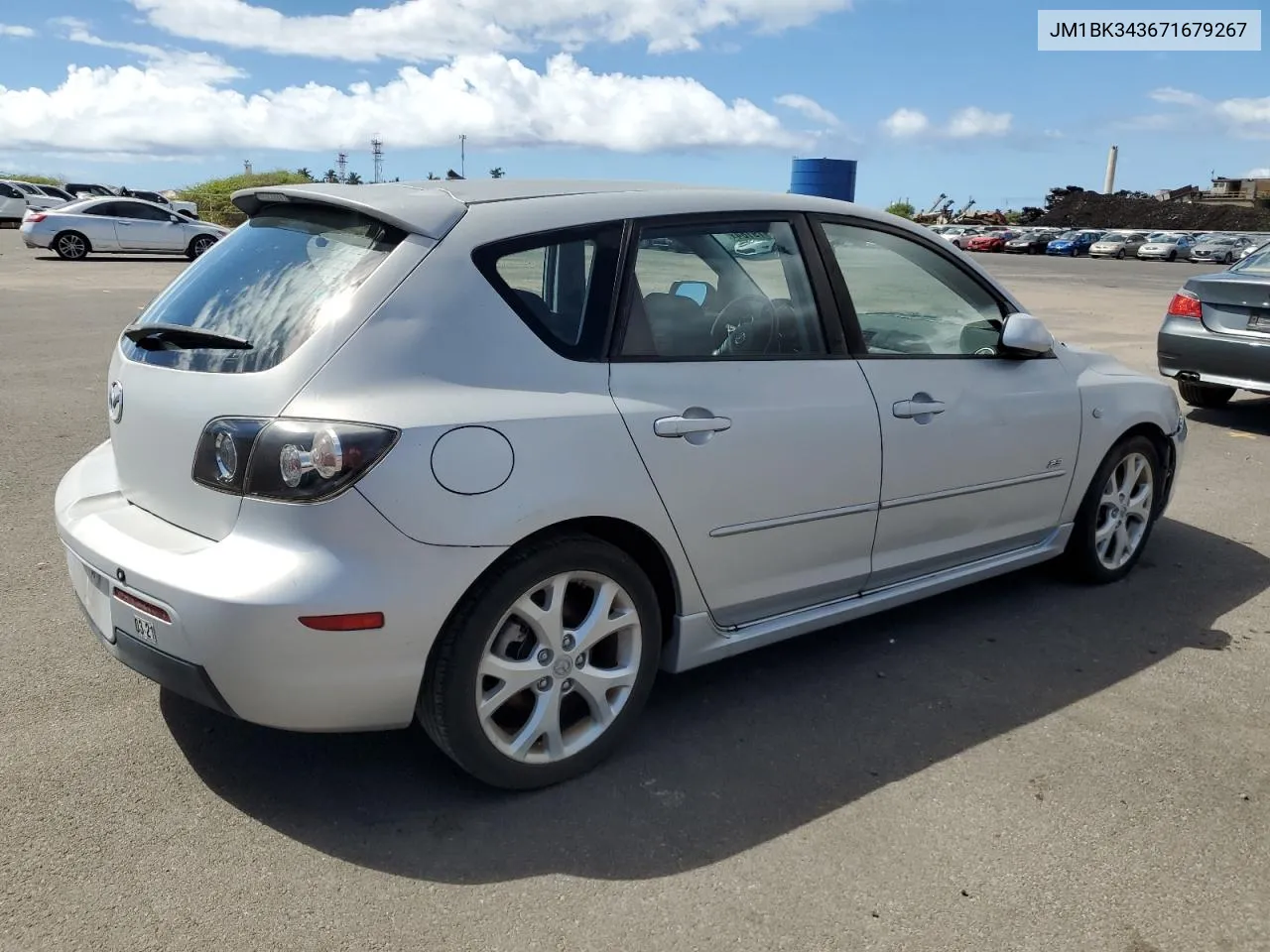 2007 Mazda 3 Hatchback VIN: JM1BK343671679267 Lot: 73919184