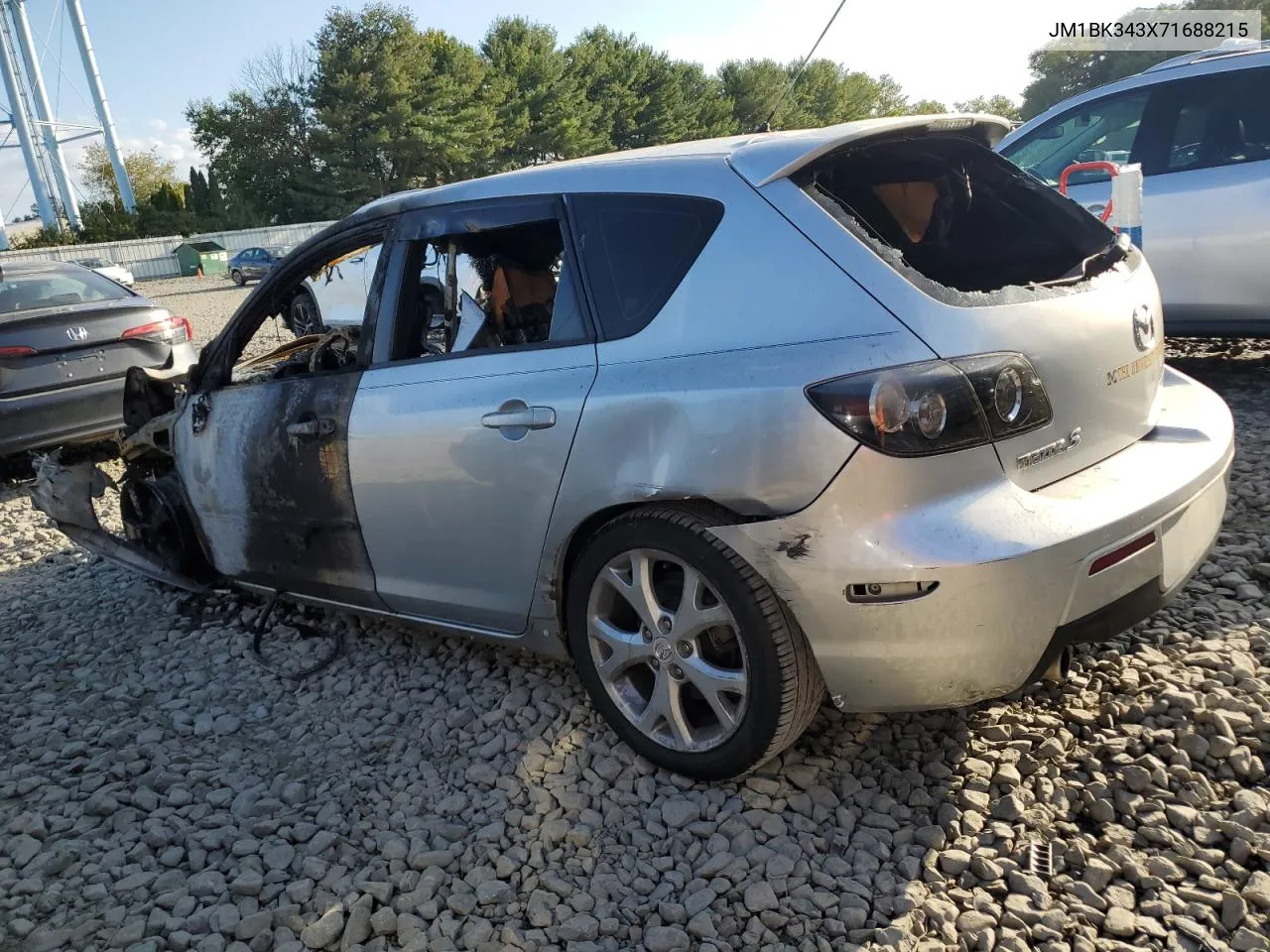 2007 Mazda 3 Hatchback VIN: JM1BK343X71688215 Lot: 74073424