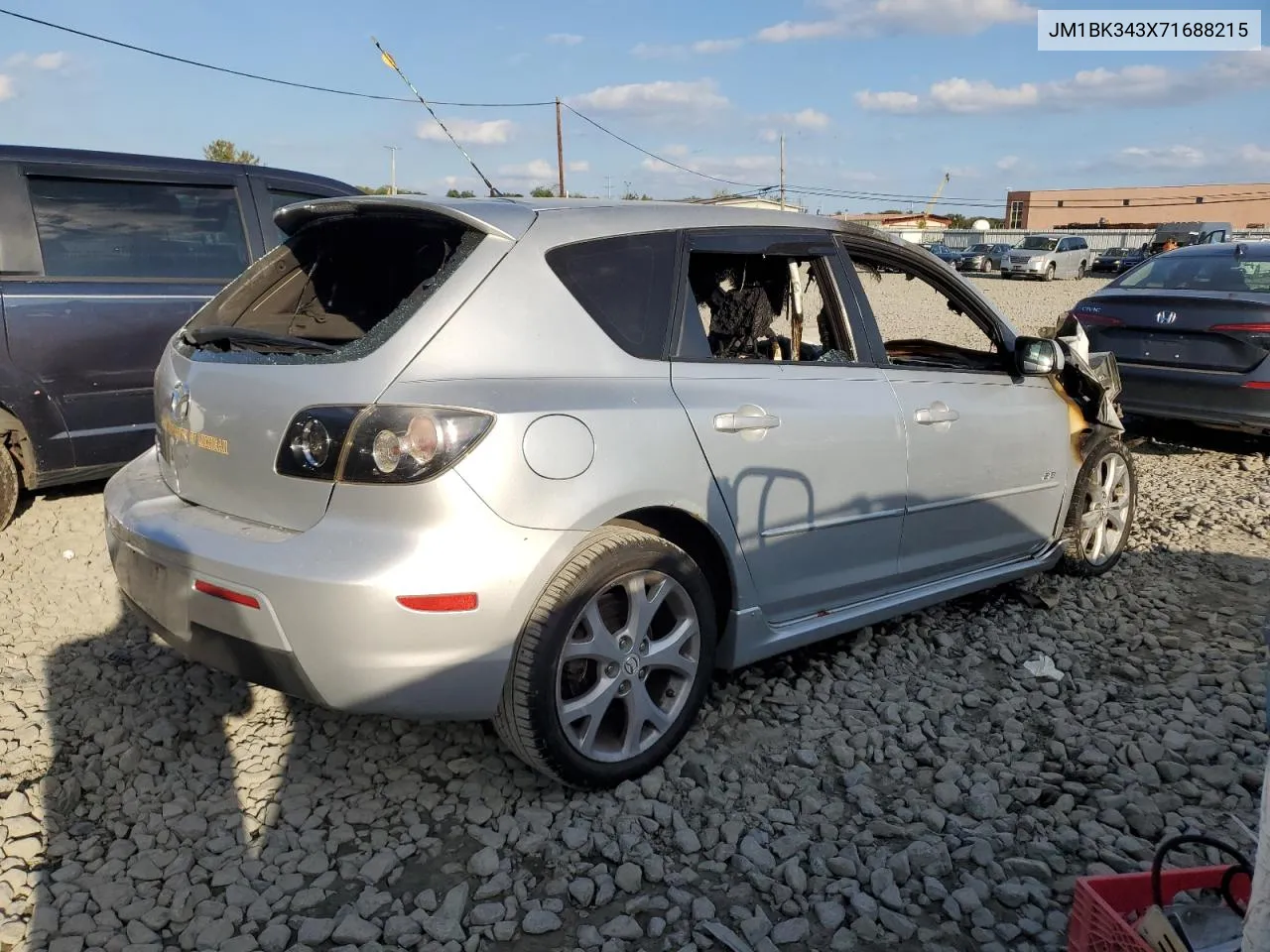 2007 Mazda 3 Hatchback VIN: JM1BK343X71688215 Lot: 74073424