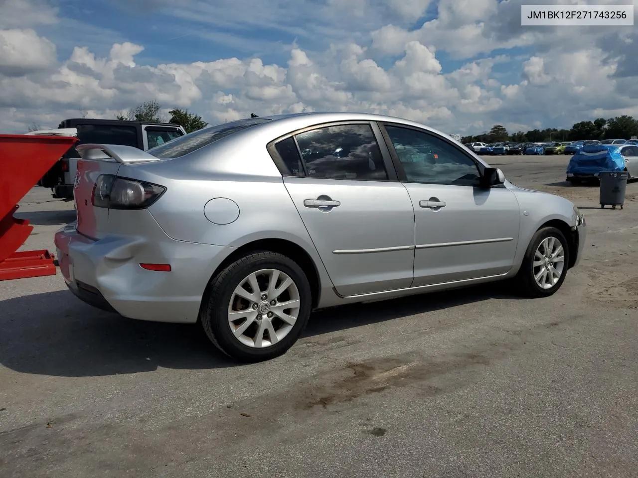 2007 Mazda 3 I VIN: JM1BK12F271743256 Lot: 74251884