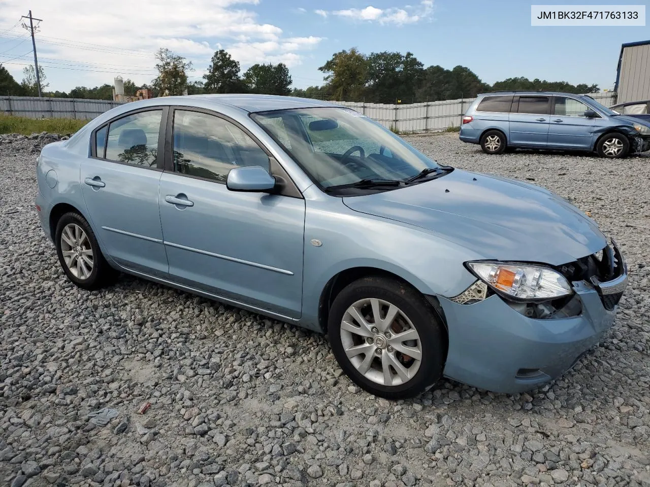 2007 Mazda 3 I VIN: JM1BK32F471763133 Lot: 75177784