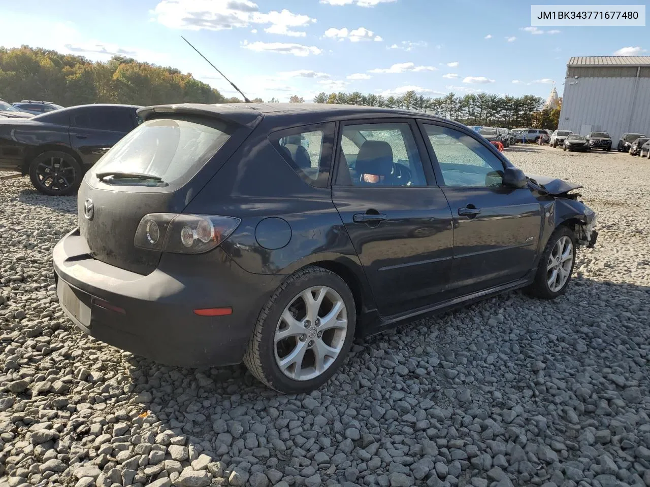 2007 Mazda 3 Hatchback VIN: JM1BK343771677480 Lot: 75189854