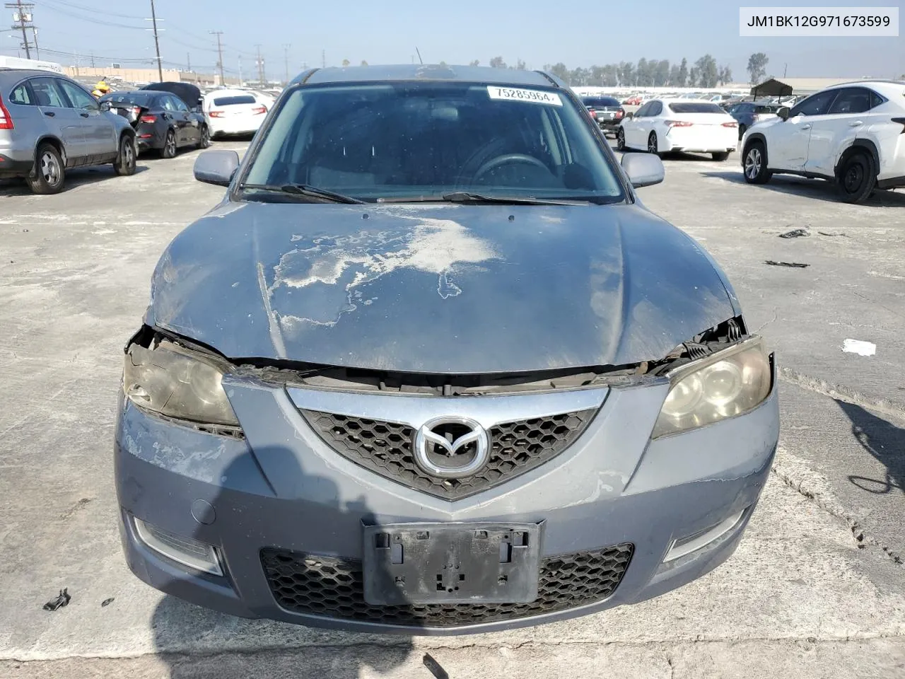 2007 Mazda 3 I VIN: JM1BK12G971673599 Lot: 75285964