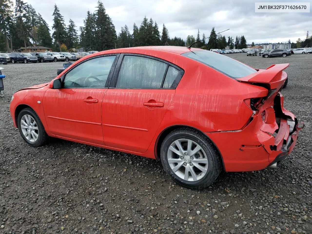 2007 Mazda 3 I VIN: JM1BK32F371626670 Lot: 76141094