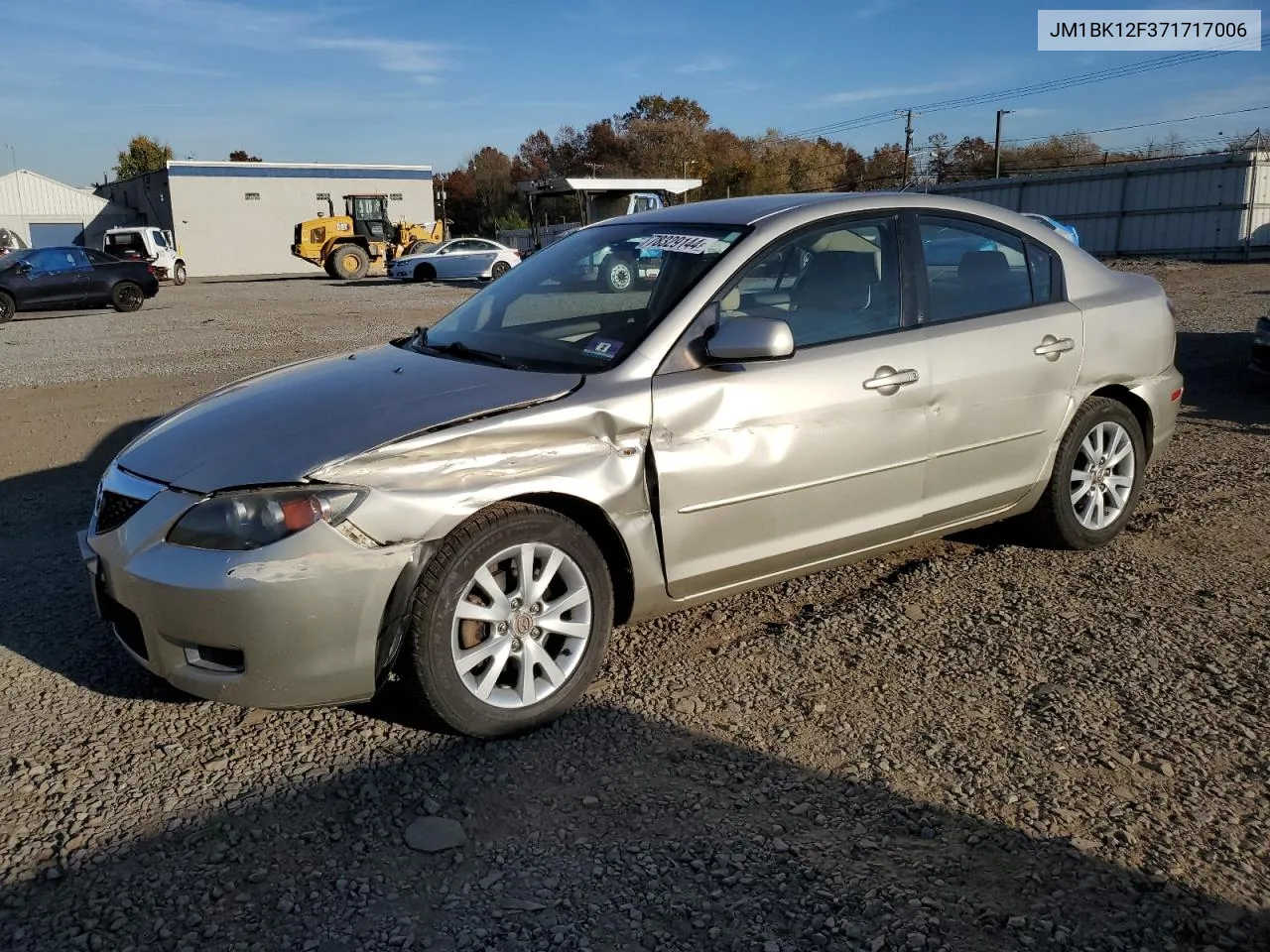 2007 Mazda 3 I VIN: JM1BK12F371717006 Lot: 78329144