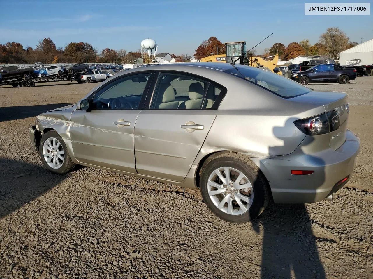 2007 Mazda 3 I VIN: JM1BK12F371717006 Lot: 78329144