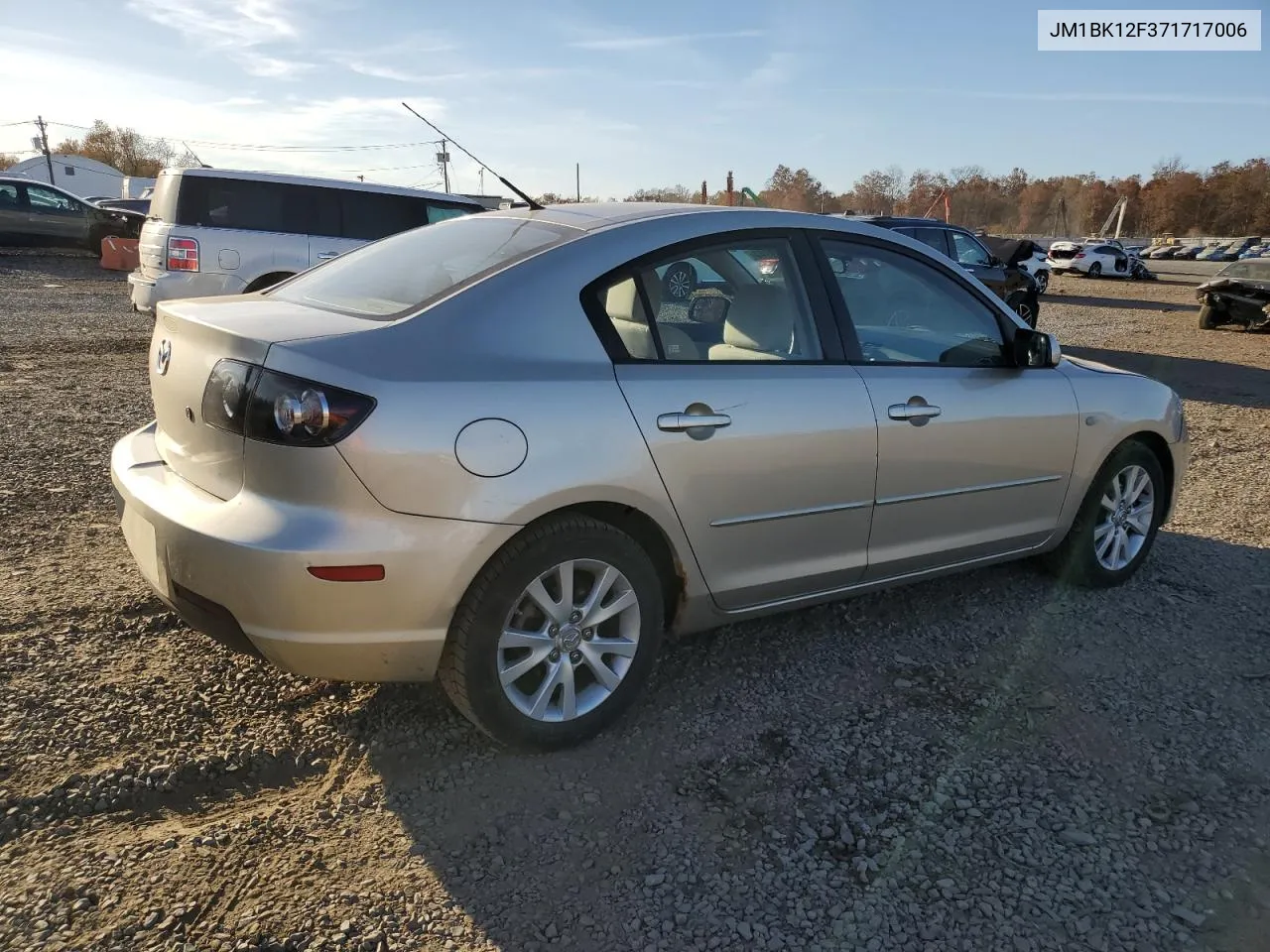 2007 Mazda 3 I VIN: JM1BK12F371717006 Lot: 78329144