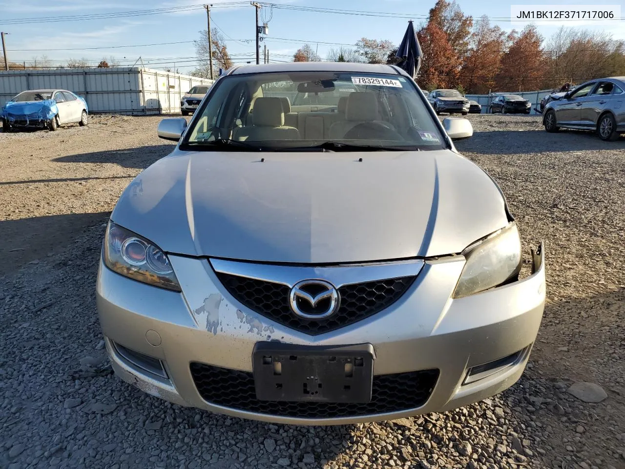 2007 Mazda 3 I VIN: JM1BK12F371717006 Lot: 78329144