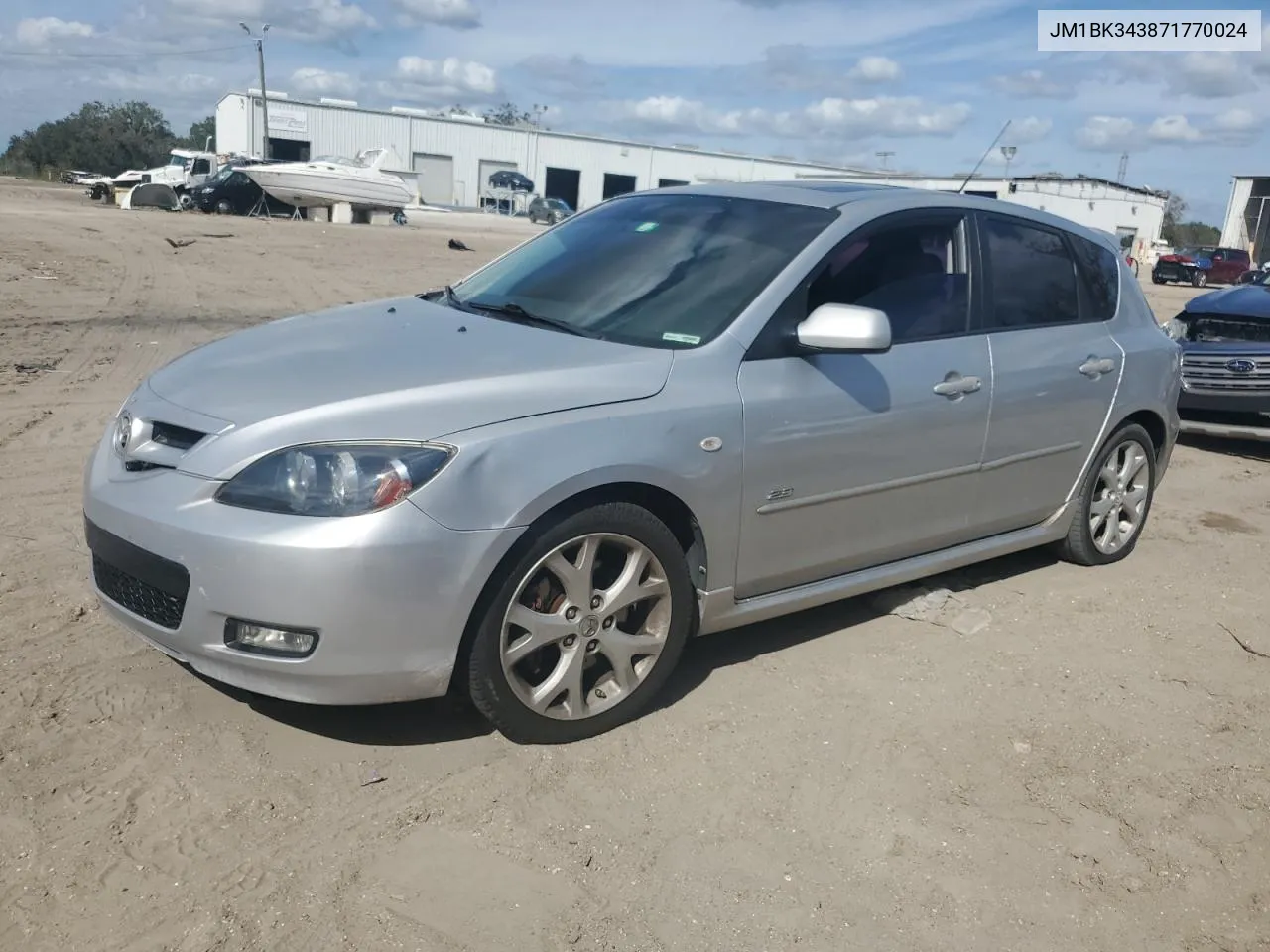 2007 Mazda 3 Hatchback VIN: JM1BK343871770024 Lot: 80049634