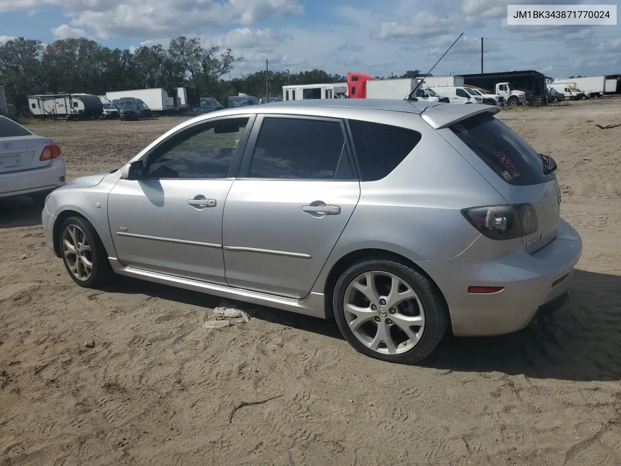 2007 Mazda 3 Hatchback VIN: JM1BK343871770024 Lot: 80049634