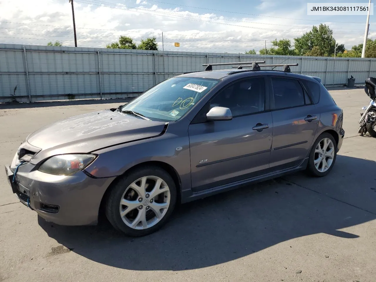 JM1BK343081117561 2008 Mazda 3 Hatchback