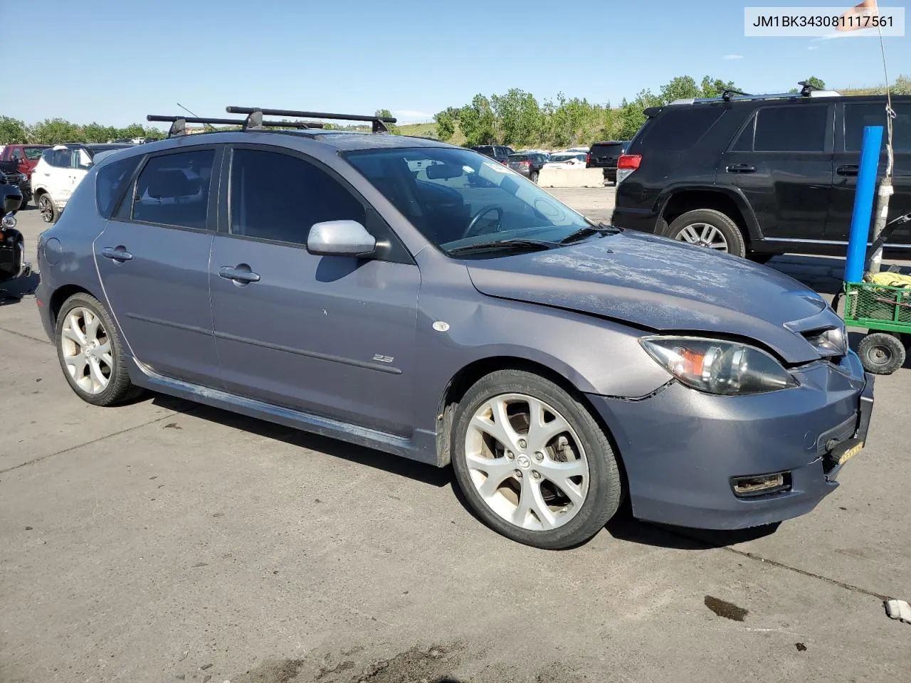 2008 Mazda 3 Hatchback VIN: JM1BK343081117561 Lot: 60047824