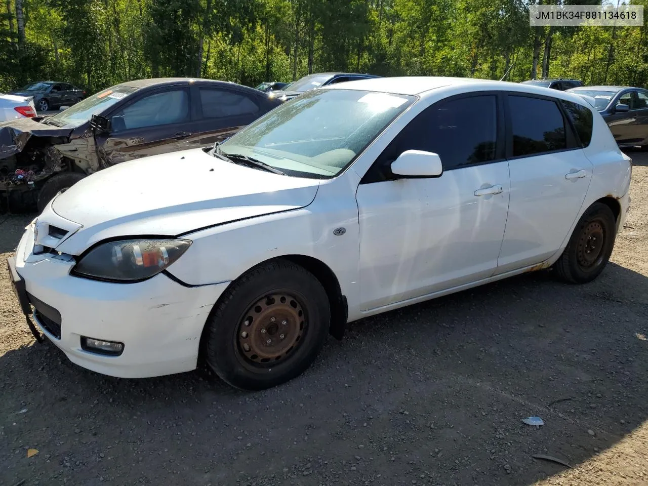 2008 Mazda 3 I VIN: JM1BK34F881134618 Lot: 64662524