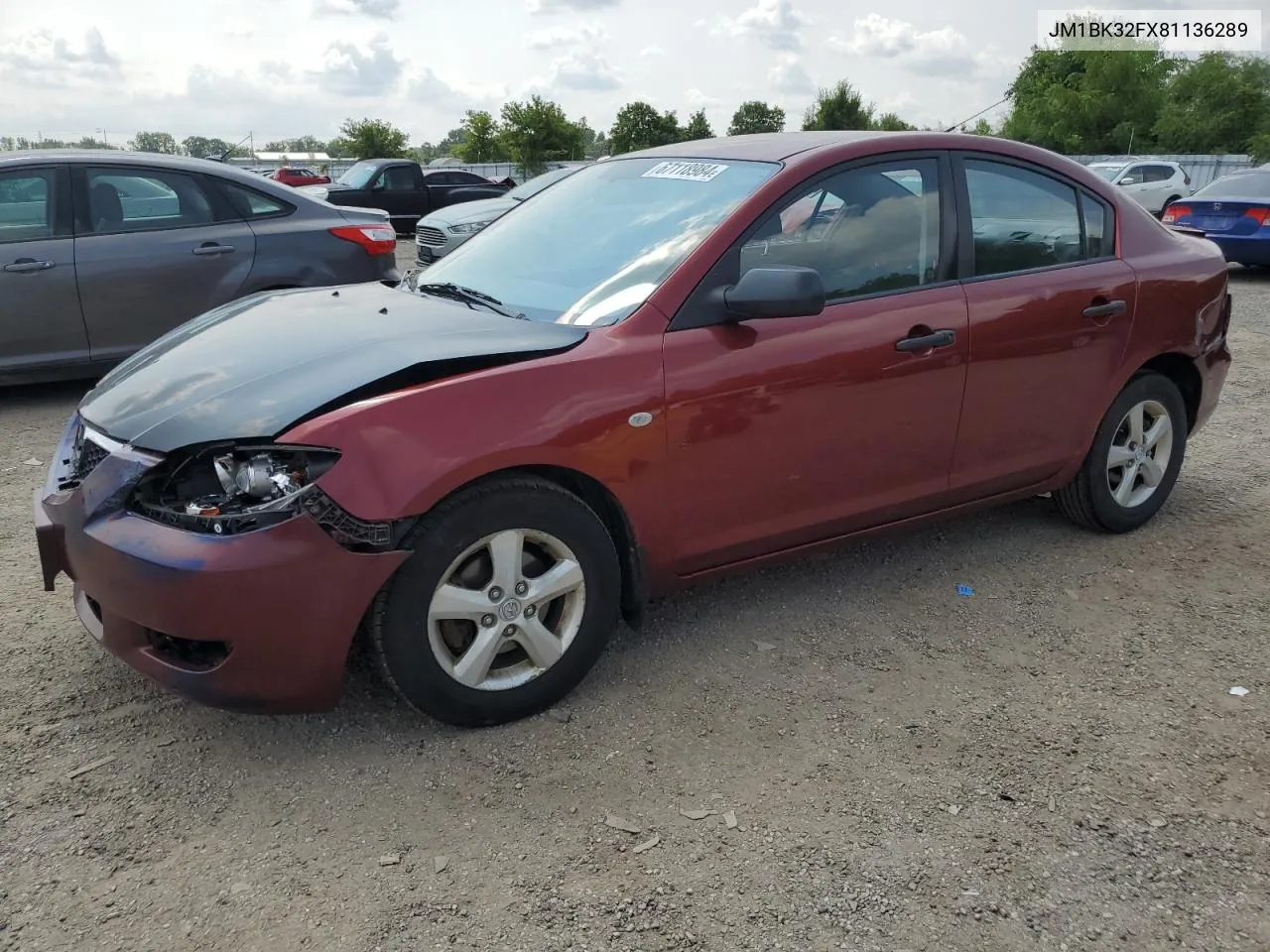 JM1BK32FX81136289 2008 Mazda 3 I