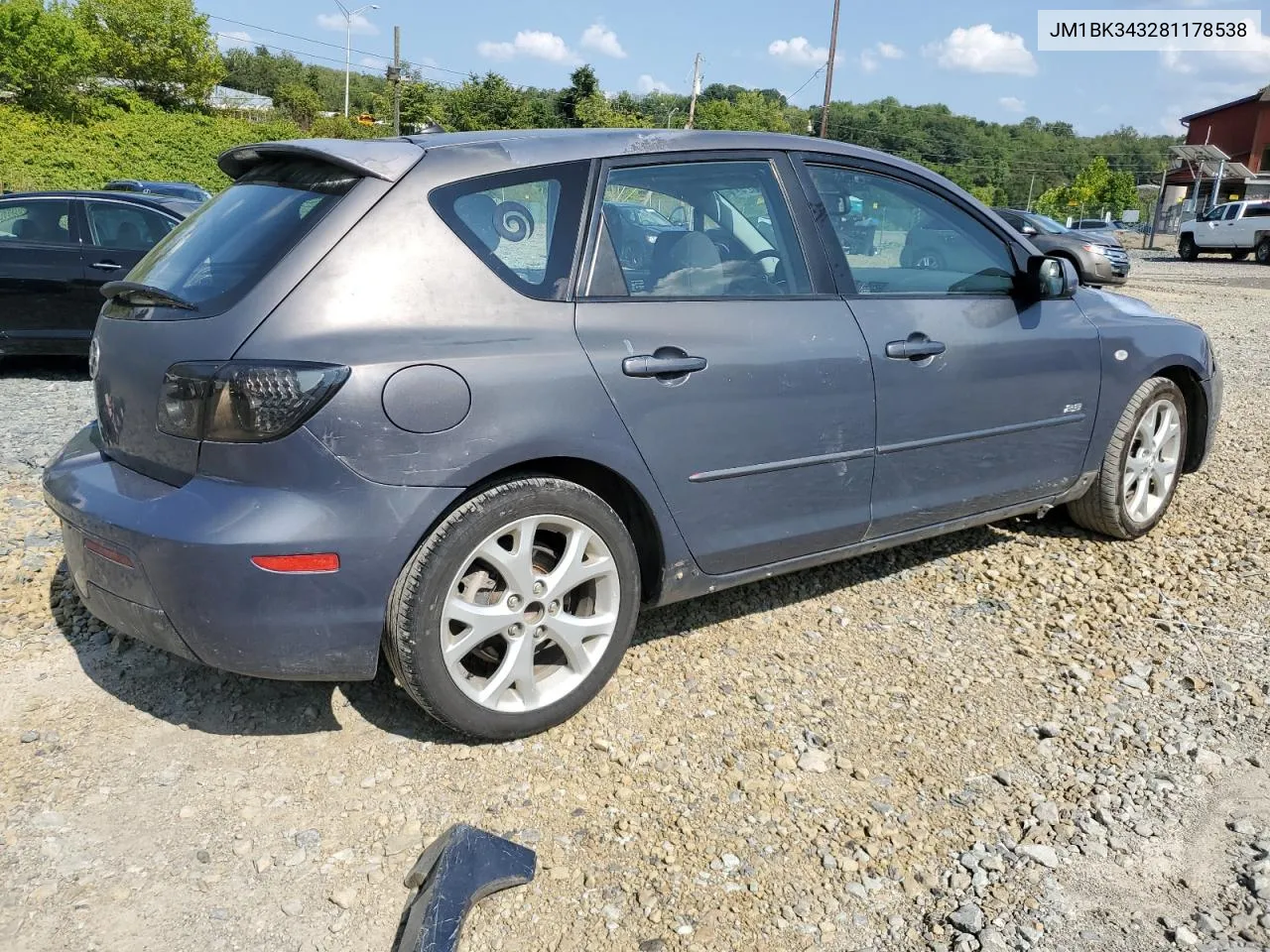 2008 Mazda 3 Hatchback VIN: JM1BK343281178538 Lot: 67236824