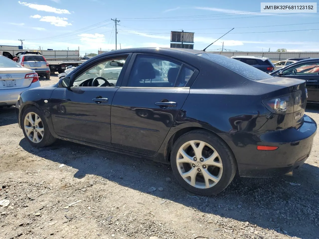 2008 Mazda 3 I VIN: JM1BK32F681123152 Lot: 67602594