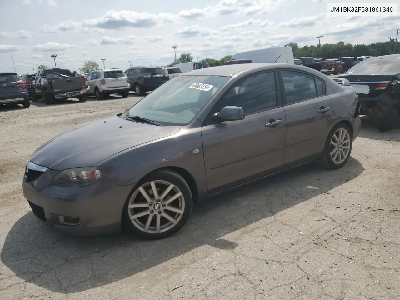 2008 Mazda 3 I VIN: JM1BK32F581861346 Lot: 68067354